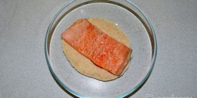 Рецепт шницеля из семги, лосося, форели