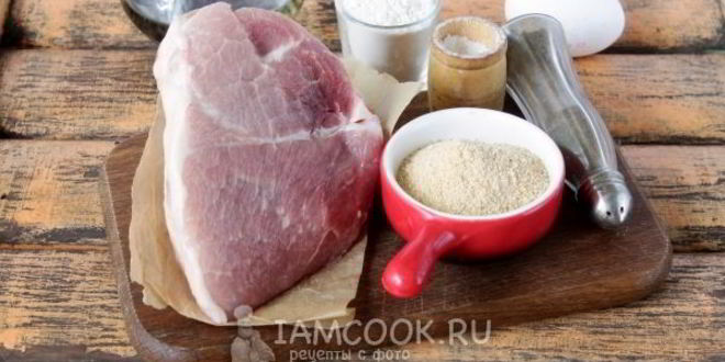 Рецепт шницеля рубленого из свинины
