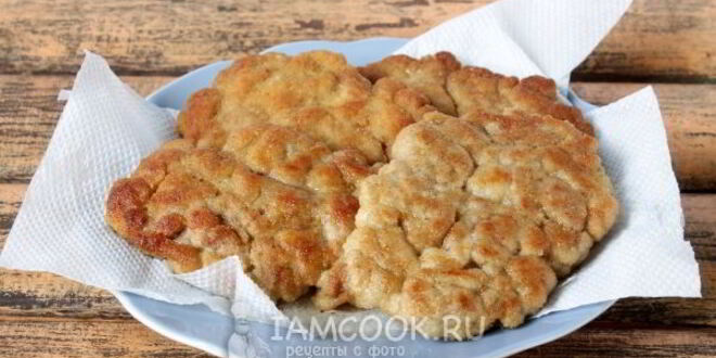 Рецепт шницеля рубленого из свинины