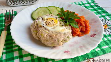 Рецепт Свиного шницеля с сыром и яйцом в мультиварке