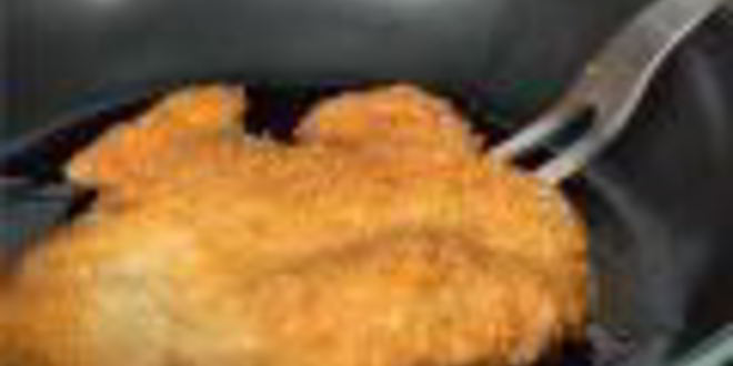 Рецепт свиного шницеля с яблочным соусом