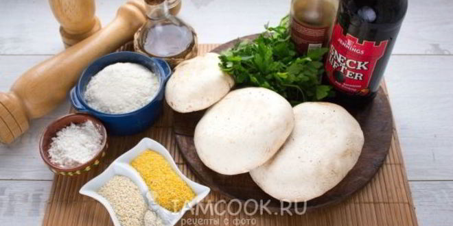Рецепт вегетарианского грибного шницеля
