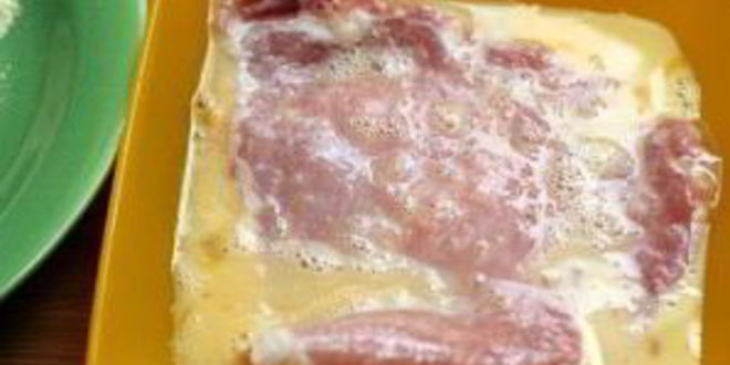 Рецепт венского шницеля из свинины