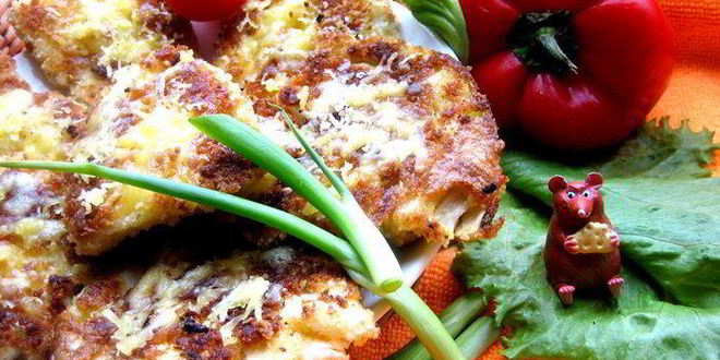 Рецепт капустных стейков под сыром джюгас