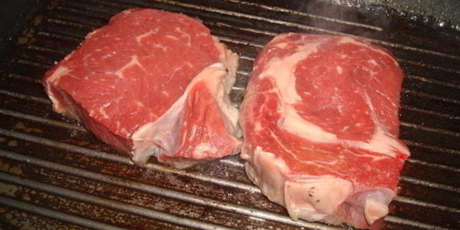 Рецепт рибая стейк с овощами гриль