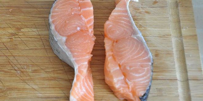 Рецепт стейка из семги инь-янь