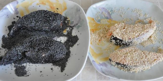 Рецепт стейка из семги инь-янь