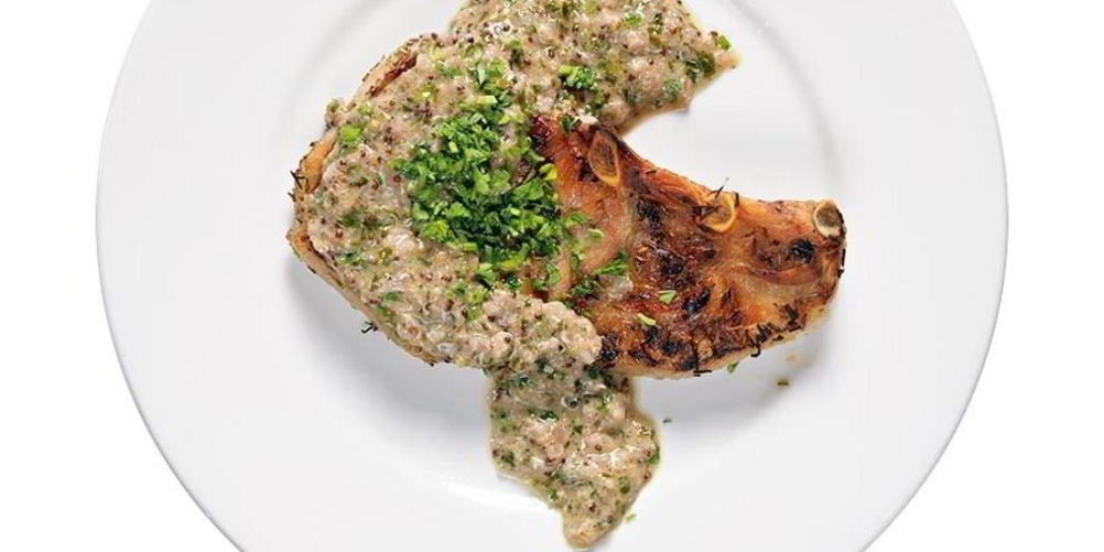 Как приготовить стейк из свинины с горчичным соусом