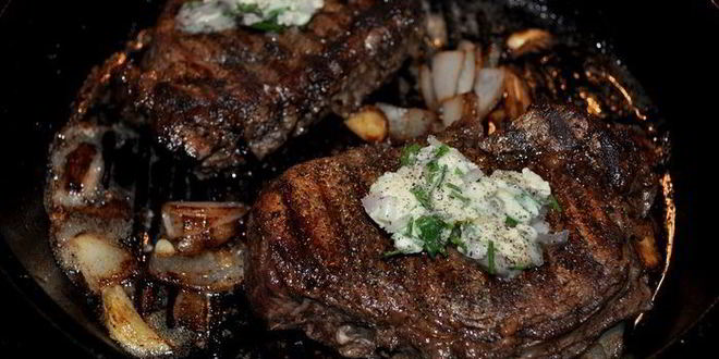 Рецепт стейка на сковороде