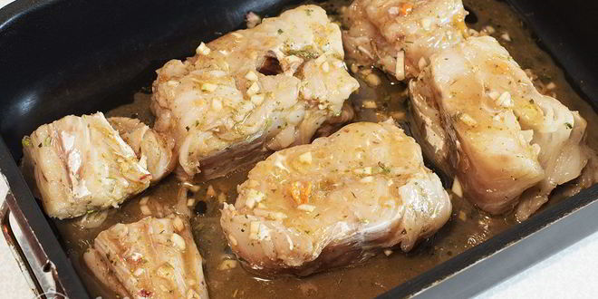 Рецепт стейка пикши в духовке