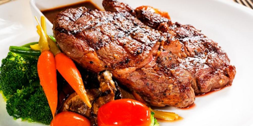 Как приготовить стейк рибай на гриле с овощами