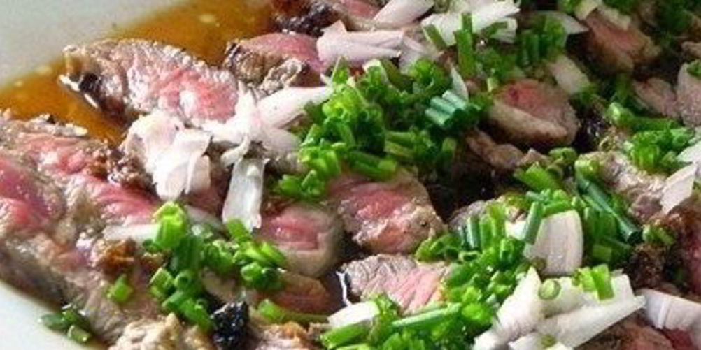 Как приготовить стейк с понзу и грибным маслом