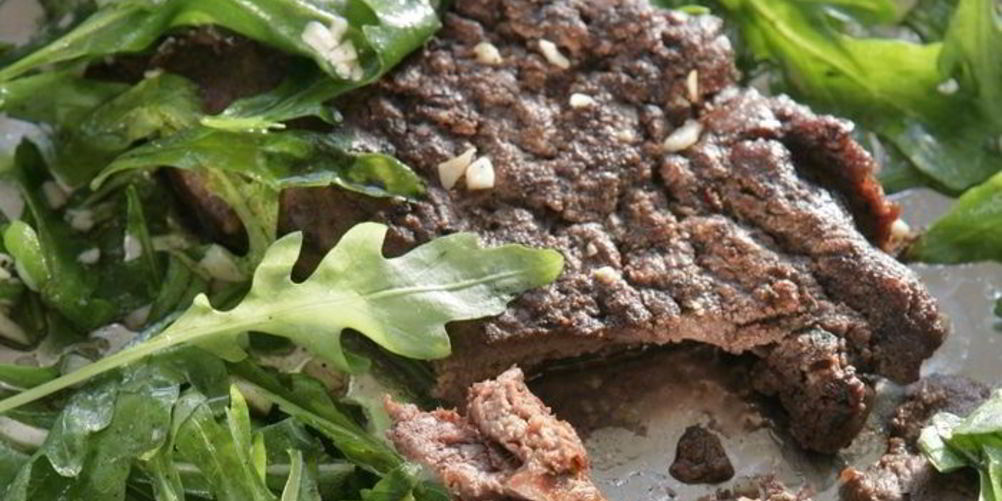 Как приготовить стейк с руколой