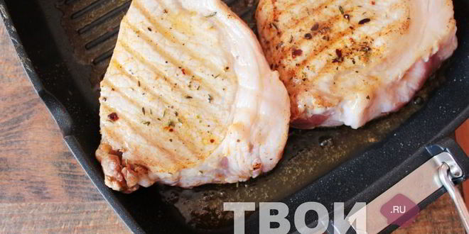 Рецепт стейка свиного с овощами