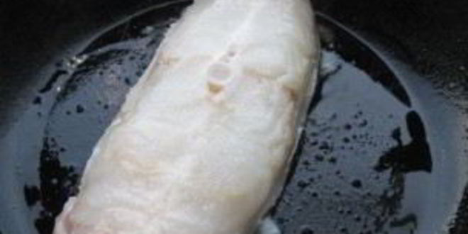 Рецепт стейка зубатки на сковороде