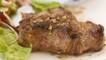 Рецепт Стейков из говядины с лимонным соком и травами