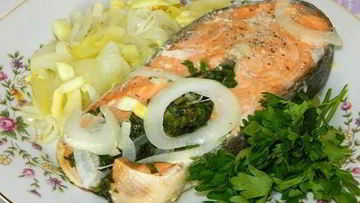 Рецепт Стейков из Кижуч