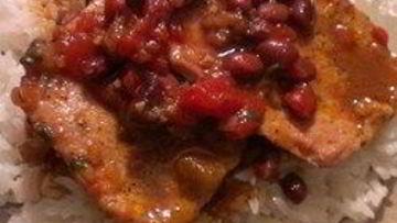 Рецепт Свиного стейка с фасолью по-техасски