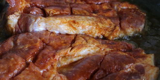Рецепт свиных стейков в паприке