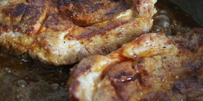 Рецепт свиных стейков в паприке