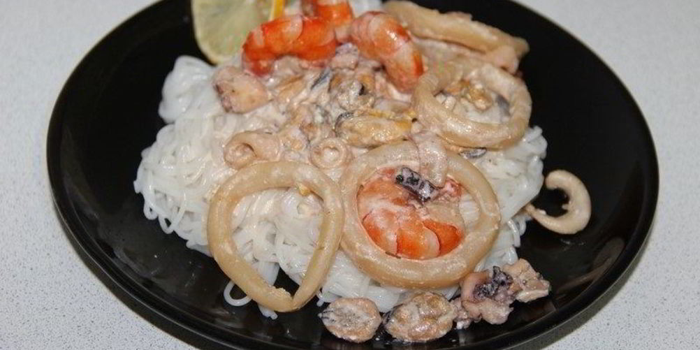 Как приготовить стеклянную лапшу с морепродуктами