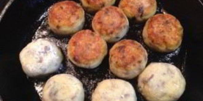 Рецепт картофельных тефтелей с грибами