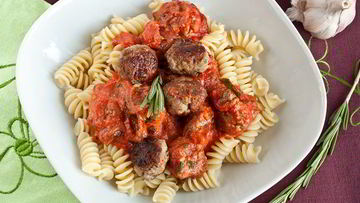 Рецепт Пасты с тефтелями