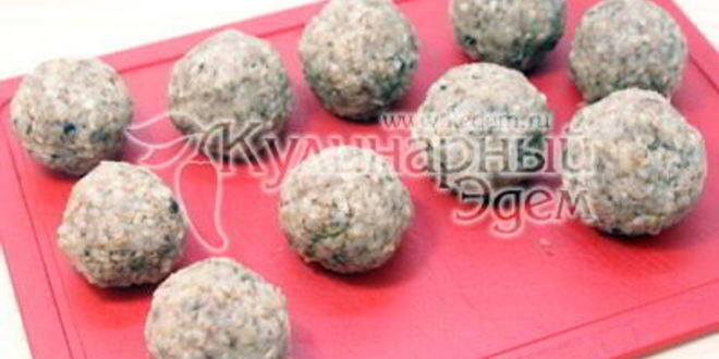 Рецепт тефтелей из гречки с грибами