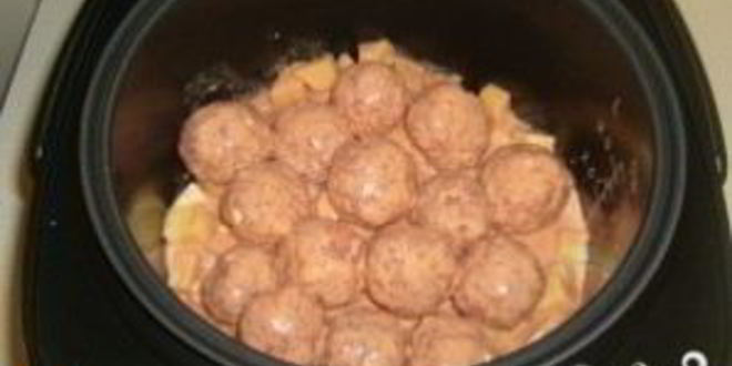 Рецепт тефтелей с картошкой в мультиварке
