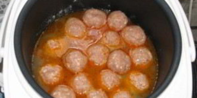 Рецепт тефтелей с подливкой в мультиварке