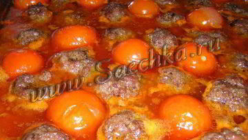 Рецепт Тефтелей с томатами черри