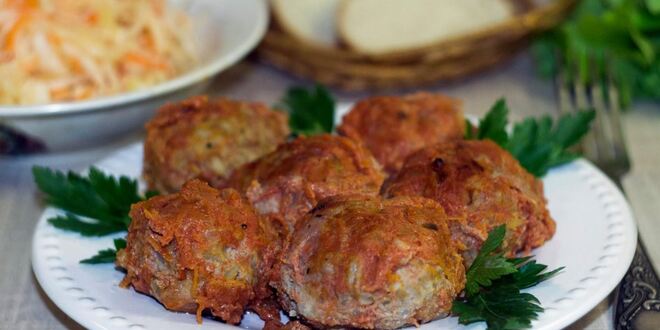 Рецепт тефтелей в духовке в томатном соусе