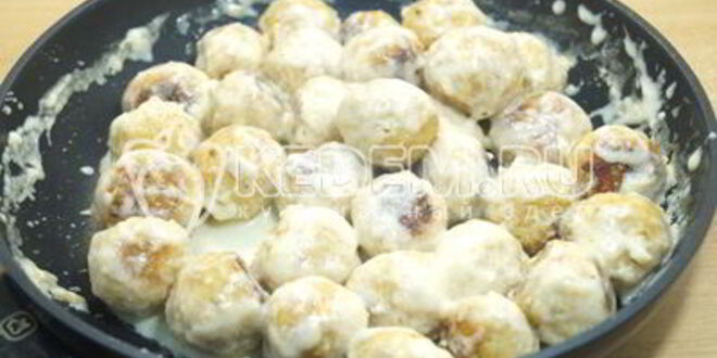 Рецепт тефтелей в сливочном соусе