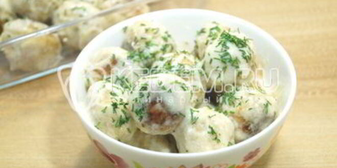 Рецепт тефтелей в сливочном соусе