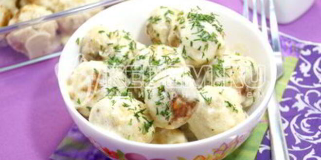 Рецепт тефтелей в сливочном соусе