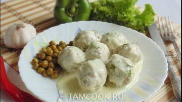 Рецепт Тефтелей в сырном соусе
