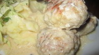Рецепт Тефтелек в белом соусе
