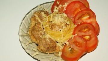 Рецепт Тефтелек в томатно-сливочном соусе