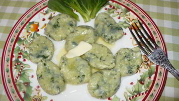 Рецепт Ленивых вареников со шпинатом