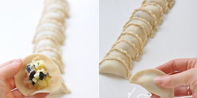 Рецепт постных вареников с картофелем