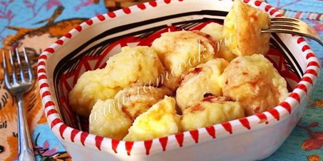 Рецепт творожных ленивых вареников с манкой