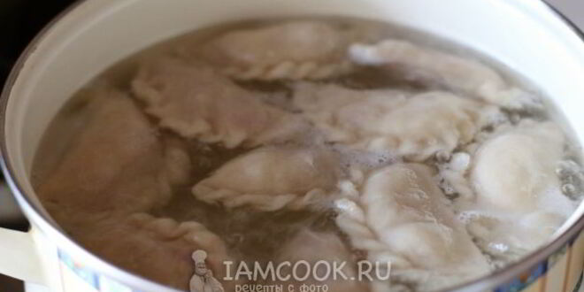 Рецепт вареников на воде со свежей малиной