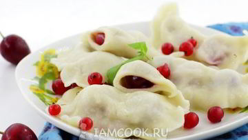 Рецепт Вареников с черешней