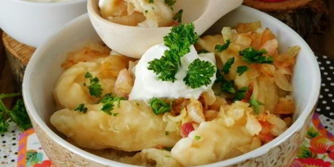 Рецепт вареников с картошкой и капустой