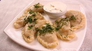 Рецепт Вареников с картошкой и салом