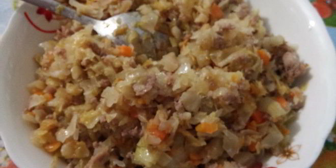 Рецепт вареников с квашеной капустой и мясом