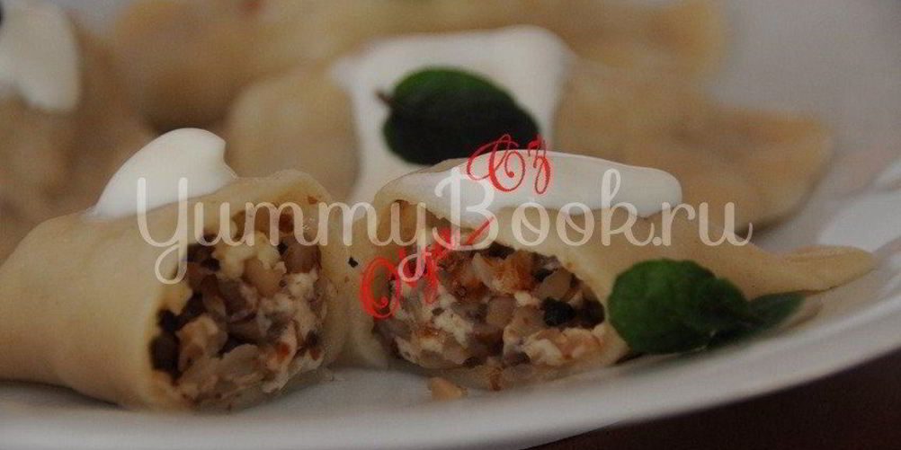 Как приготовить вареники с творогом, гречневой кашей и мятой