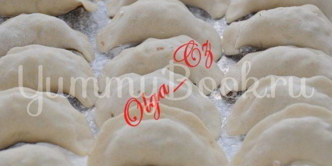 Рецепт вареников с творогом, гречневой кашей и мятой