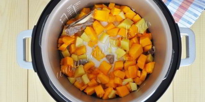 Рецепт домашнего жаркого на пиве с тыквой в мультиварке