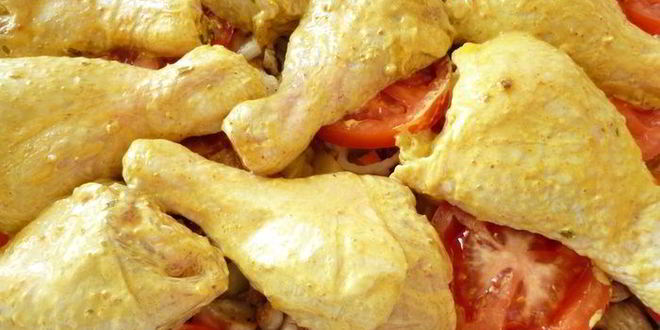 Рецепт куриного жаркого с грибами и вялеными помидорами